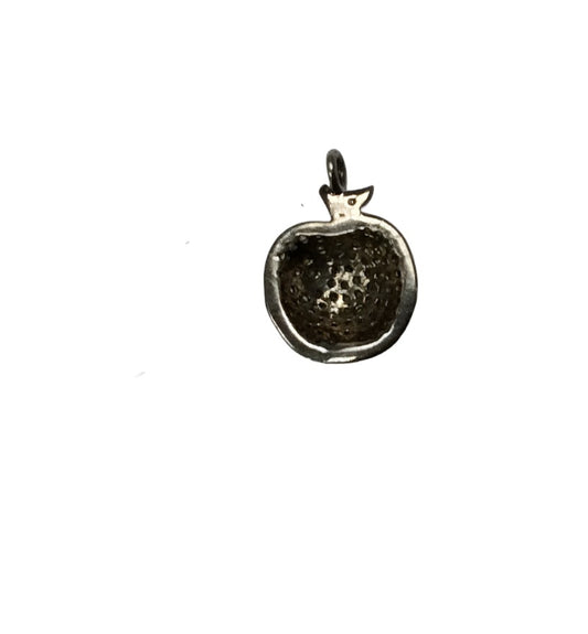 Apple Shape Pave Diamond Charm