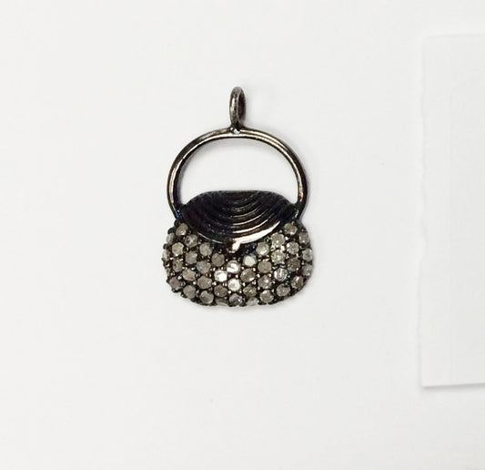 Purse Shape Diamond Charms