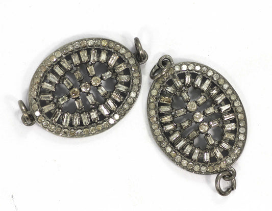 Oval Shape Diamond Pendant