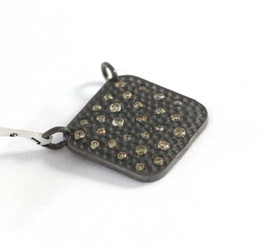 Square Shape Diamond Pendant