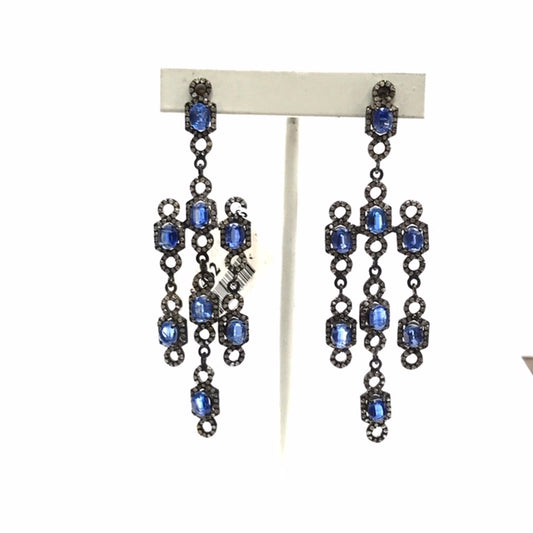 Diamond and Gemstone Lariat Earring