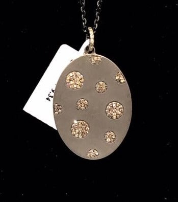 Oval Shape Diamond Pendant