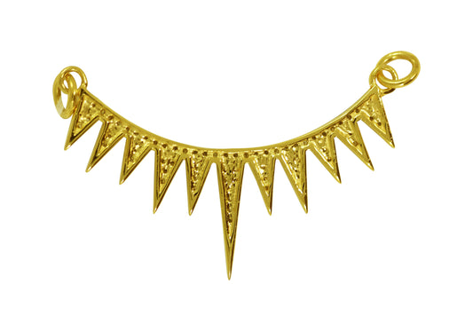 Art Deco Shape 14k Solid Gold Diamond Pendants. Genuine handmade pave diamond Pendant.1 4k Solid Gold Diamond Pendants.