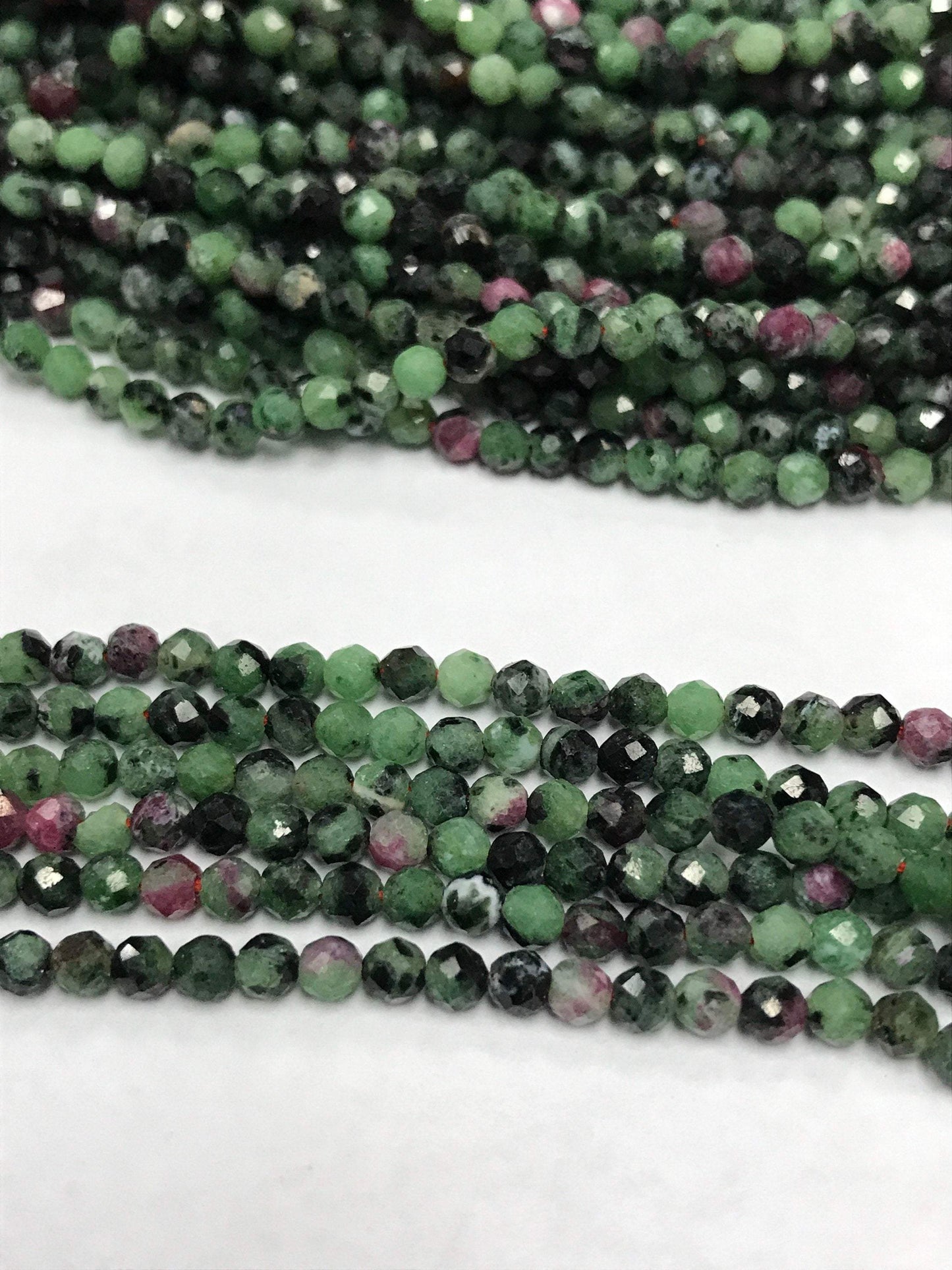 Zosite, Ruby Zosite Beads Round Faceted, Round Faceted Beads