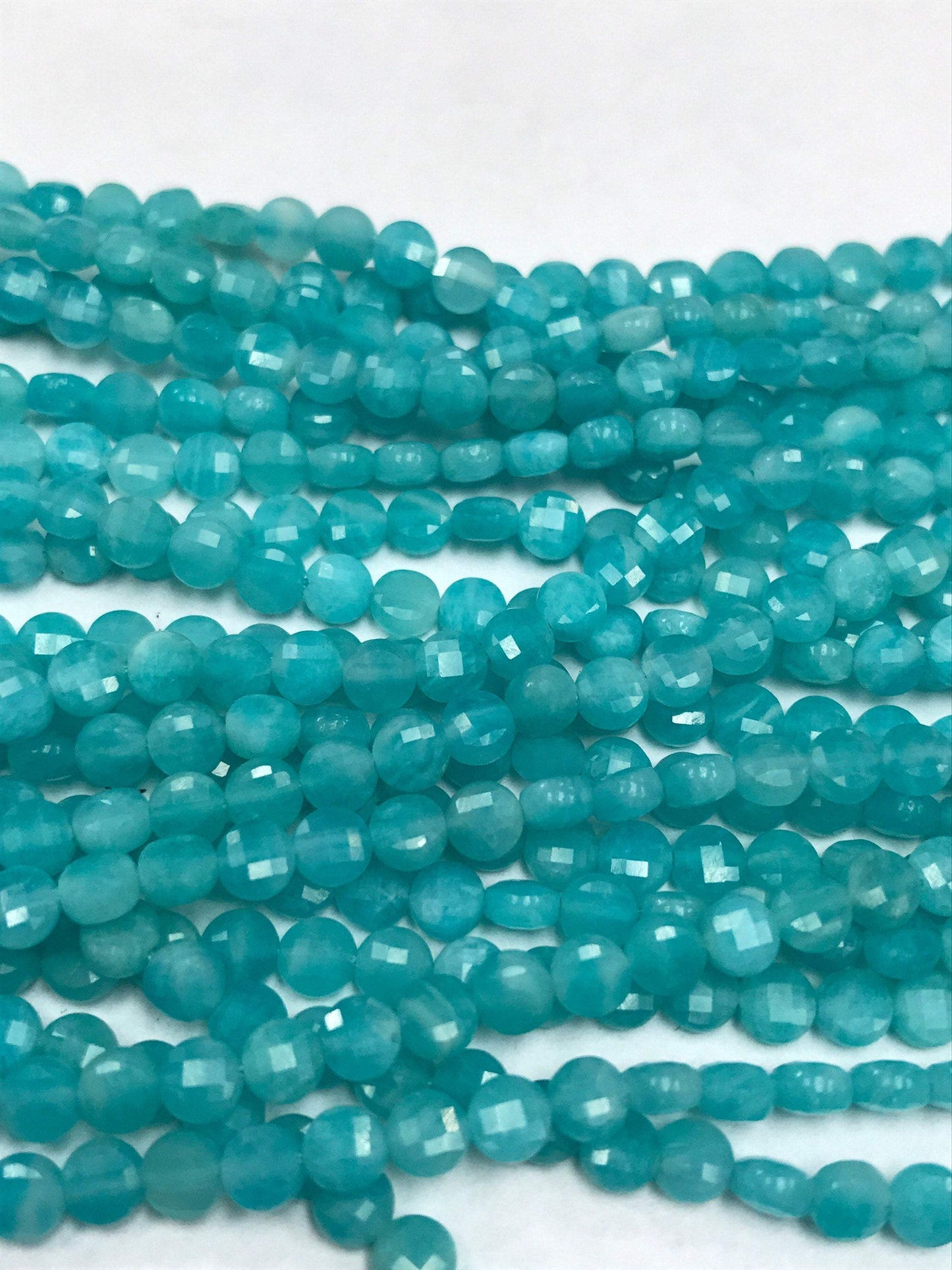 Amazonite faceted beads coin, beads coin,beads, coin