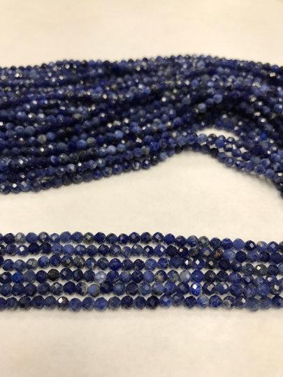 Sodalite Beads Coin faceted