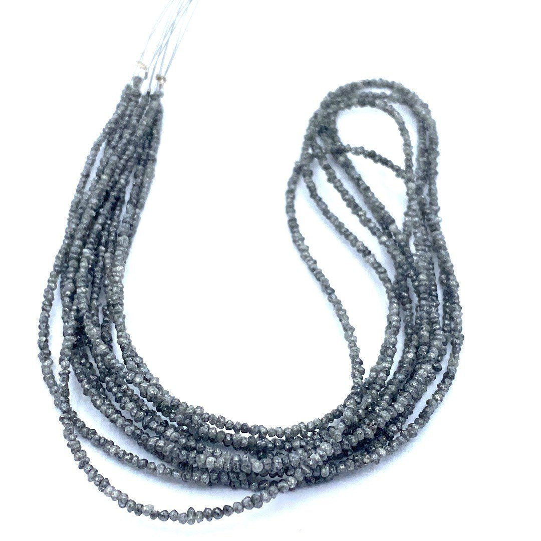 Gray Diamond Beads Chips Nuggets