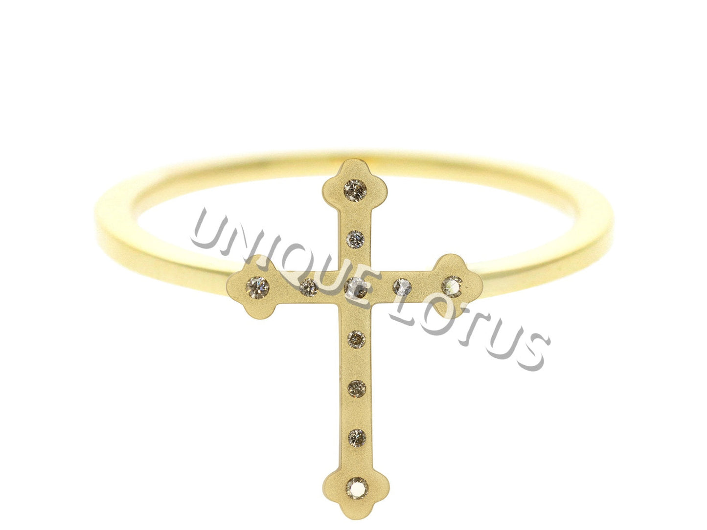 Cross Shape 14k Solid Gold Diamond Pendants/Ring. Genuine handmade pave diamond Pendant.1 4k Solid Gold Diamond Pendants.