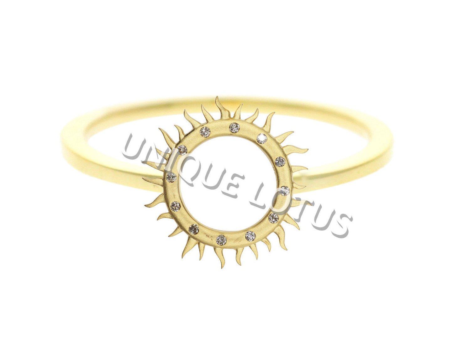 Sun Burst Shape 14k Solid Gold Diamond Pendants/Ring.. Genuine handmade pave diamond Pendant.1 4k Solid Gold Diamond Pendants.