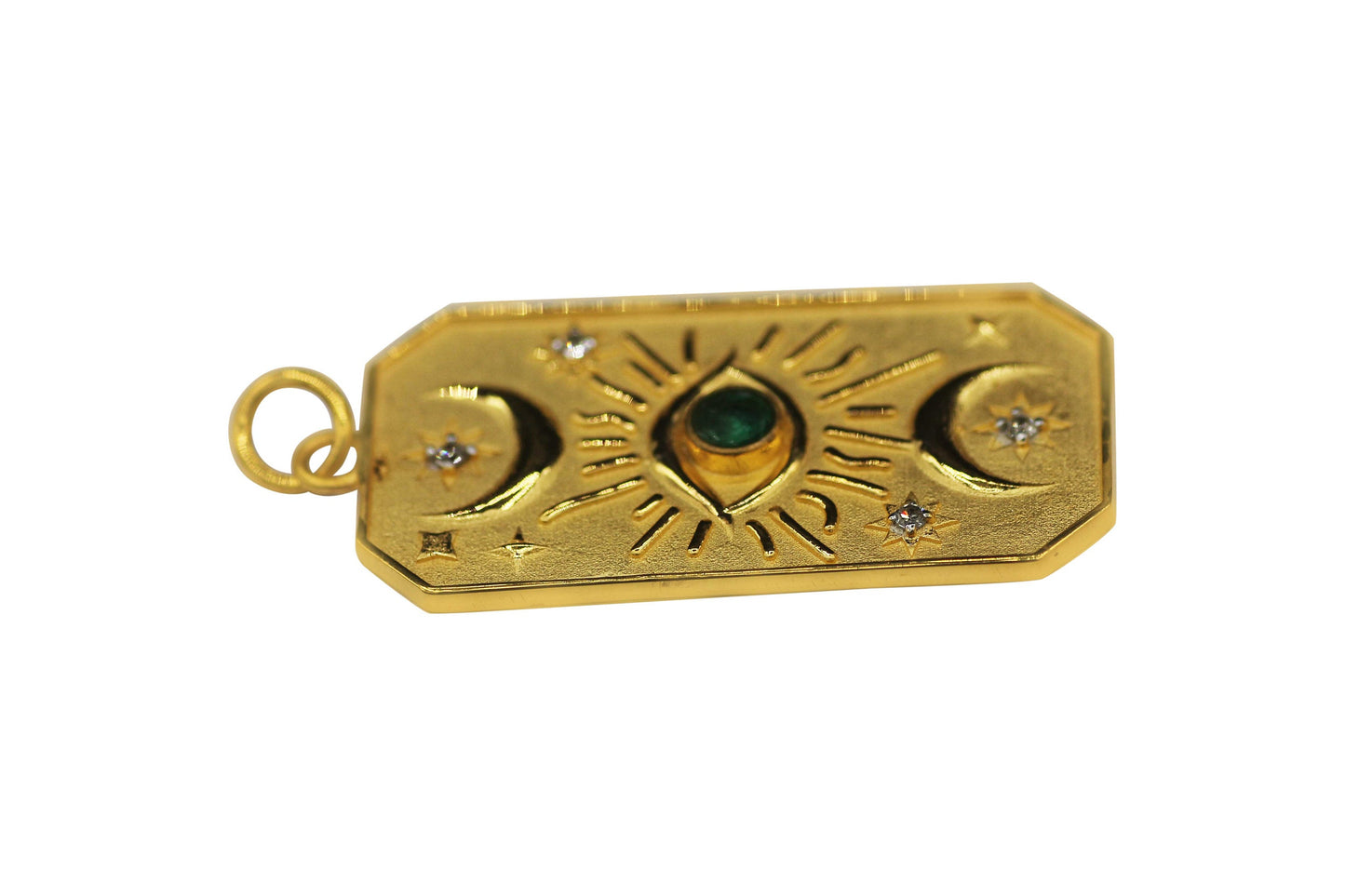Rectangle Shape 14k Solid Gold Diamond Pendants. Genuine handmade pave diamond Pendant.14k Solid Gold Diamond Pendants.