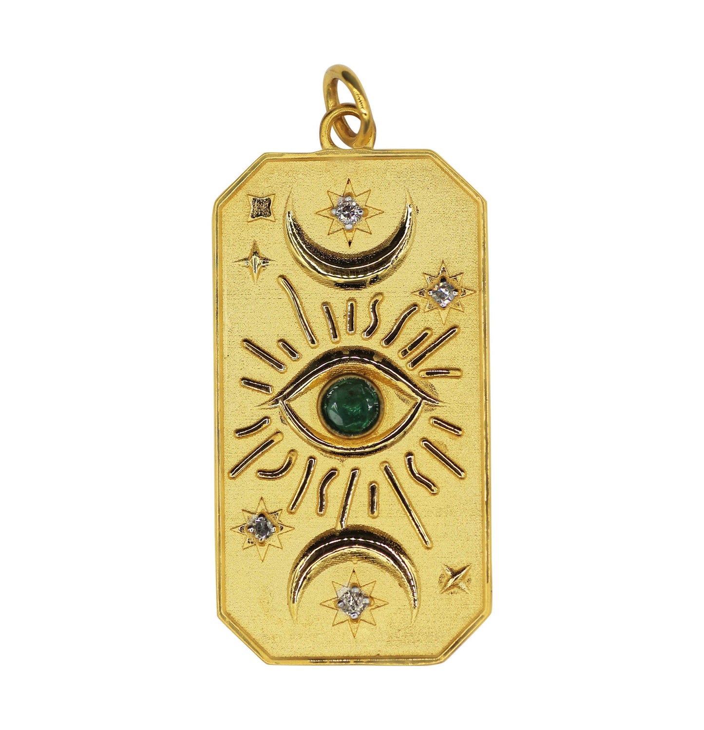 Rectangle Shape 14k Solid Gold Diamond Pendants. Genuine handmade pave diamond Pendant.14k Solid Gold Diamond Pendants.