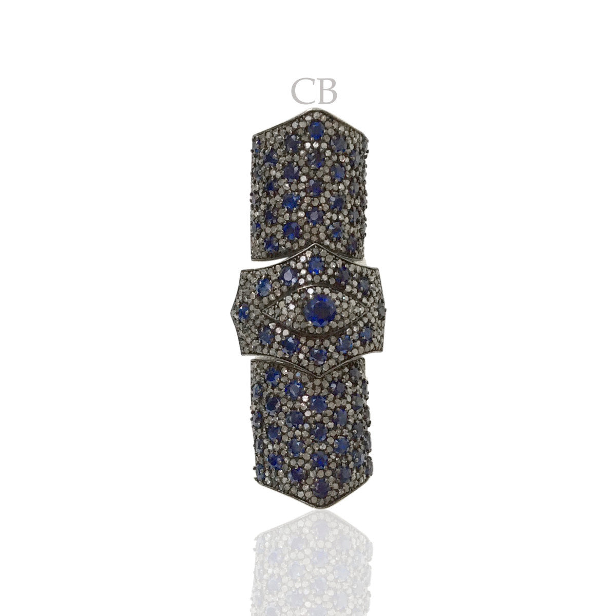 Tunnel Designer Ring Studed with Diamond and Gemstones