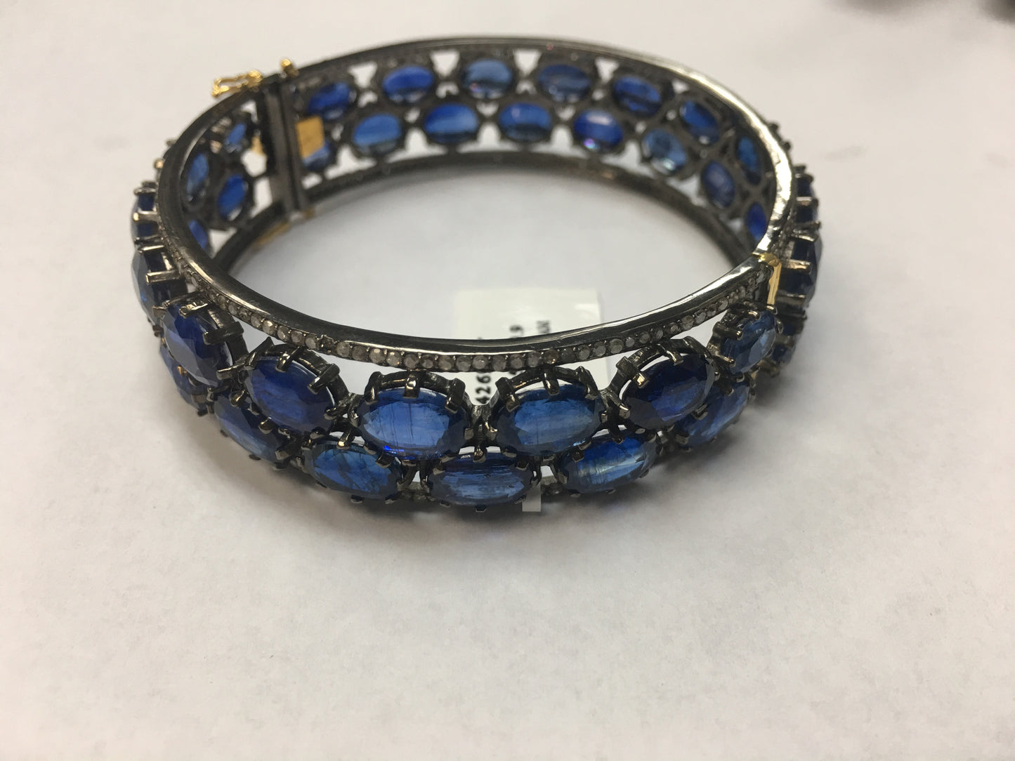 Diamond Designer Bangle with Gemstones