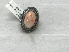 Oval Diamond Ring with Gemstone