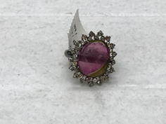 TOURMALINE Sunburst Diamond Ring