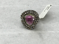 Tourmaline and Diamond Ring