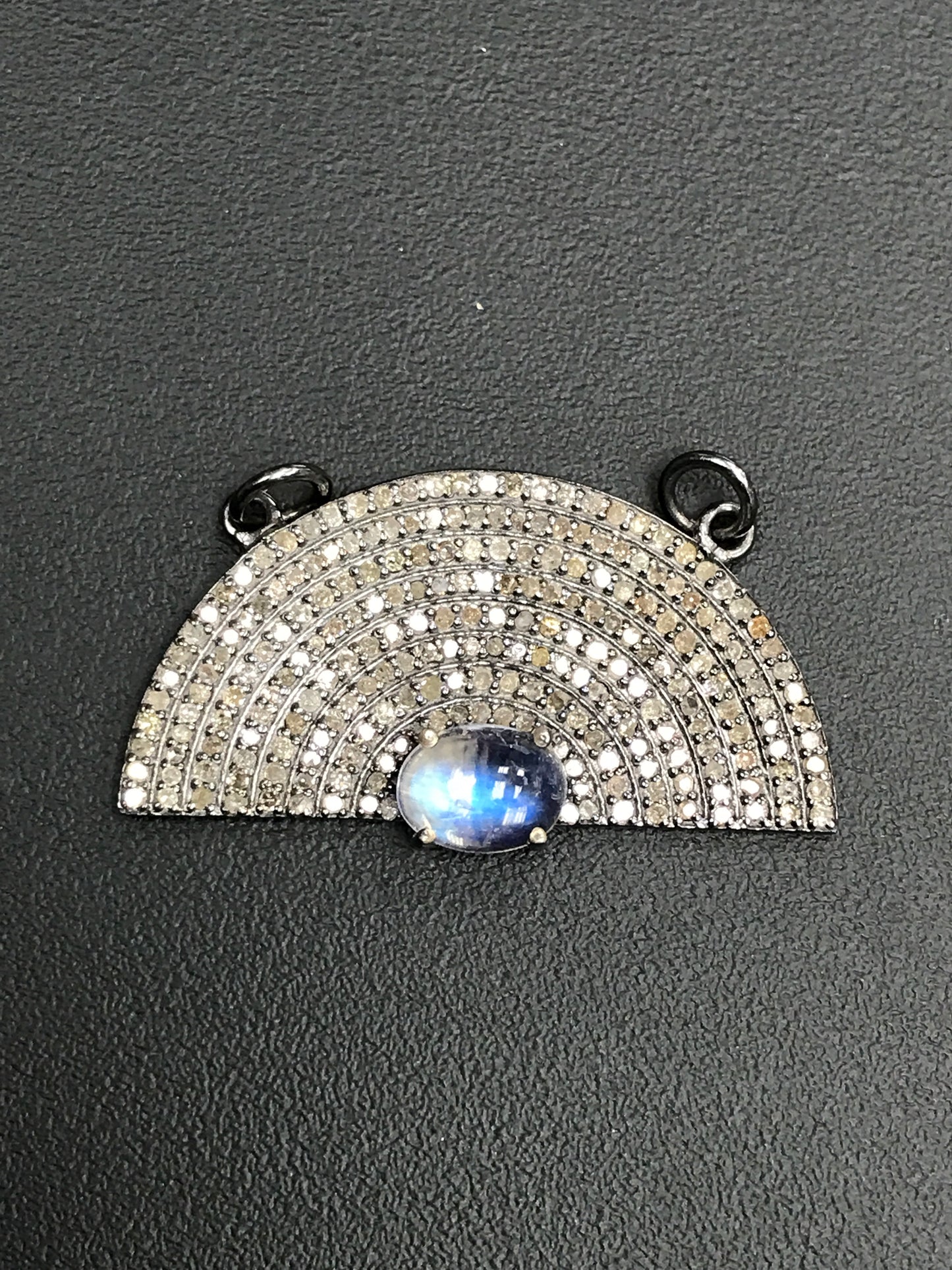 Half Circle Diamond Pendants & Charms