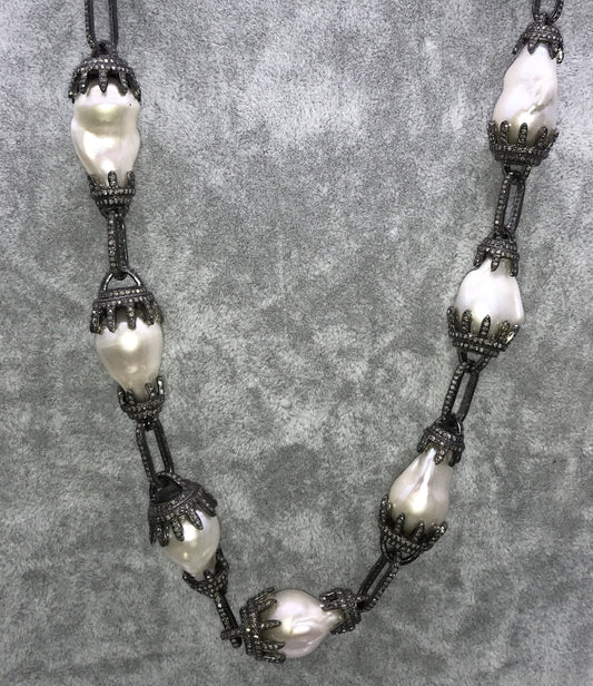 Pearl and Diamond Necklace