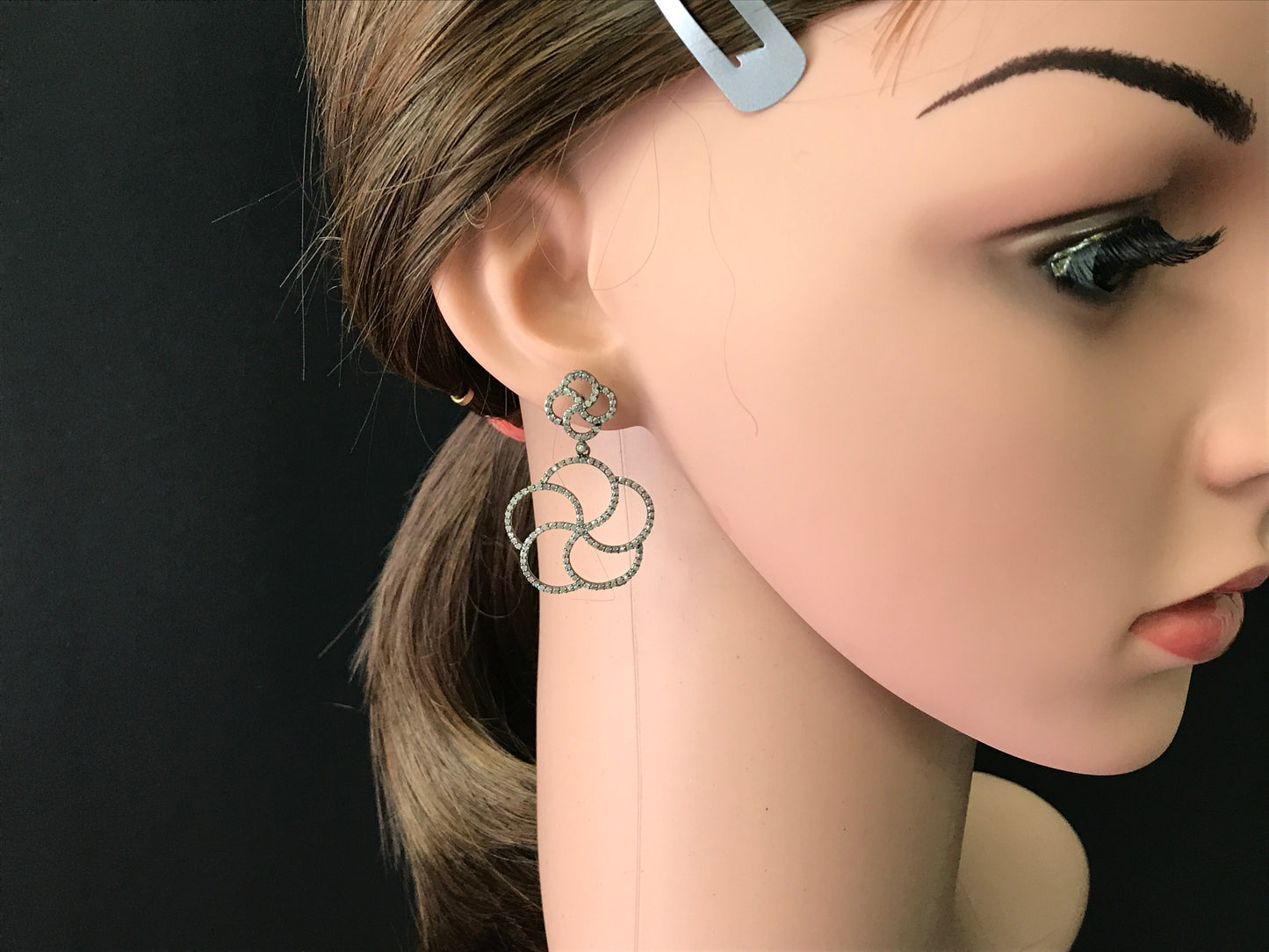 Diamond Art Deco Diamond Earring