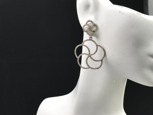 Diamond Art Deco Diamond Earring