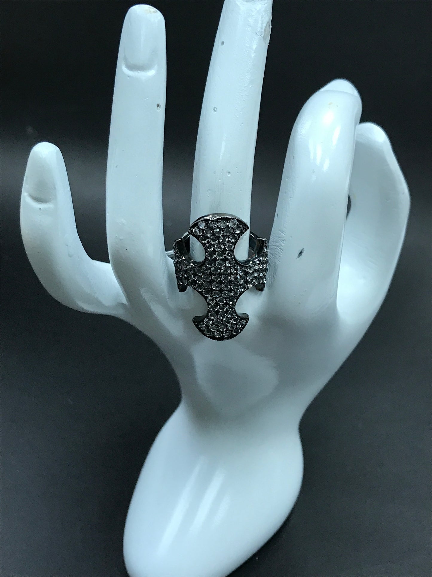 Cross White Topaz Ring