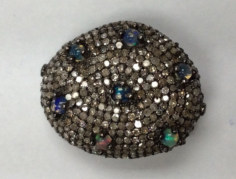 Nuggets Pave Diamond Bead