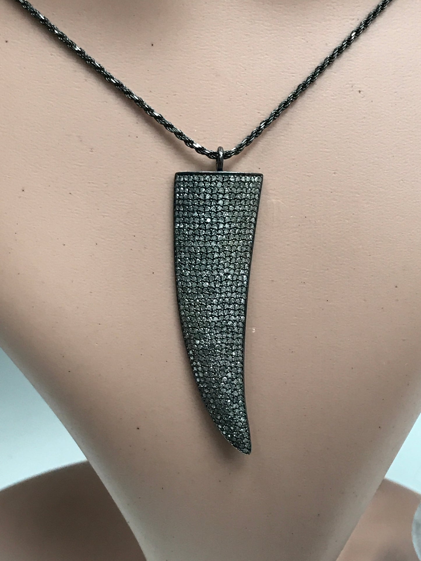 Silver and Diamond Pave PENDANT & CHARMS