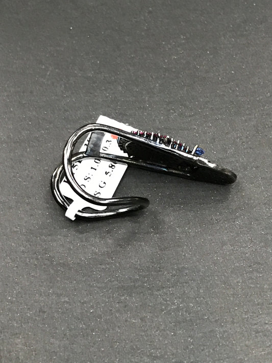 Nail Pave Diamond Ring .925 Oxidized Sterling Silver Diamond Ring, Genuine handmade pave diamond Ring Size Approx 1.08"(15 x 27 MM)