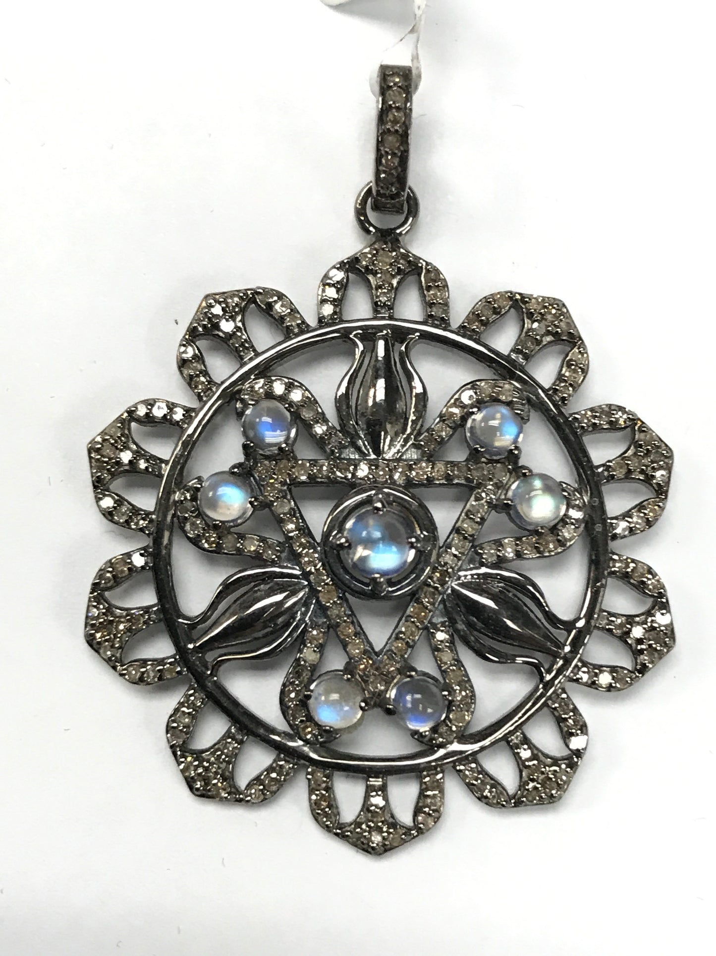 Circle Shape Diamond Pendants, Approx 36 mm