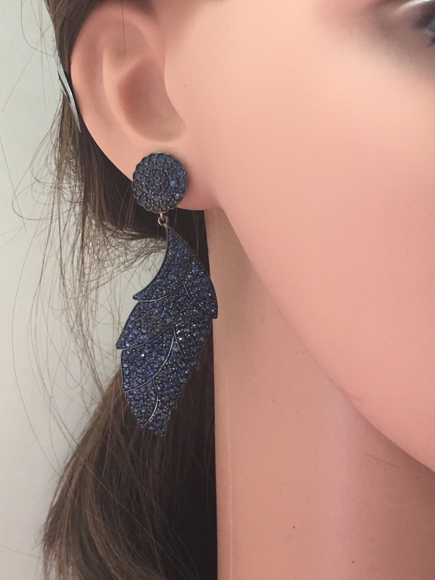 Blue Sapphire Earrings