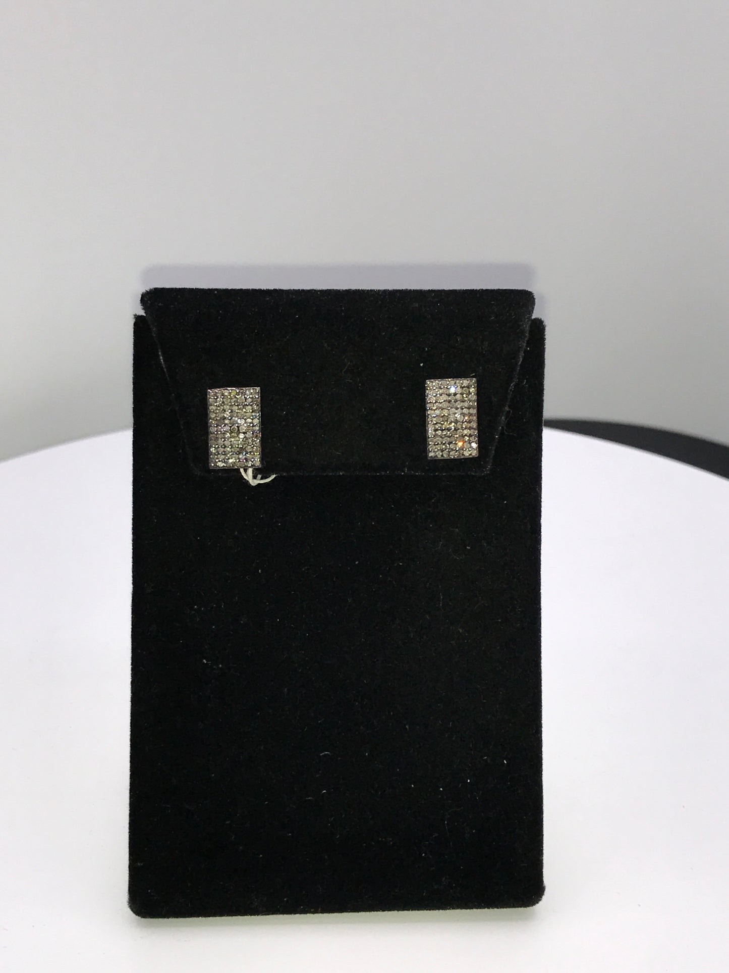 Square Shape Diamond Earring Stud