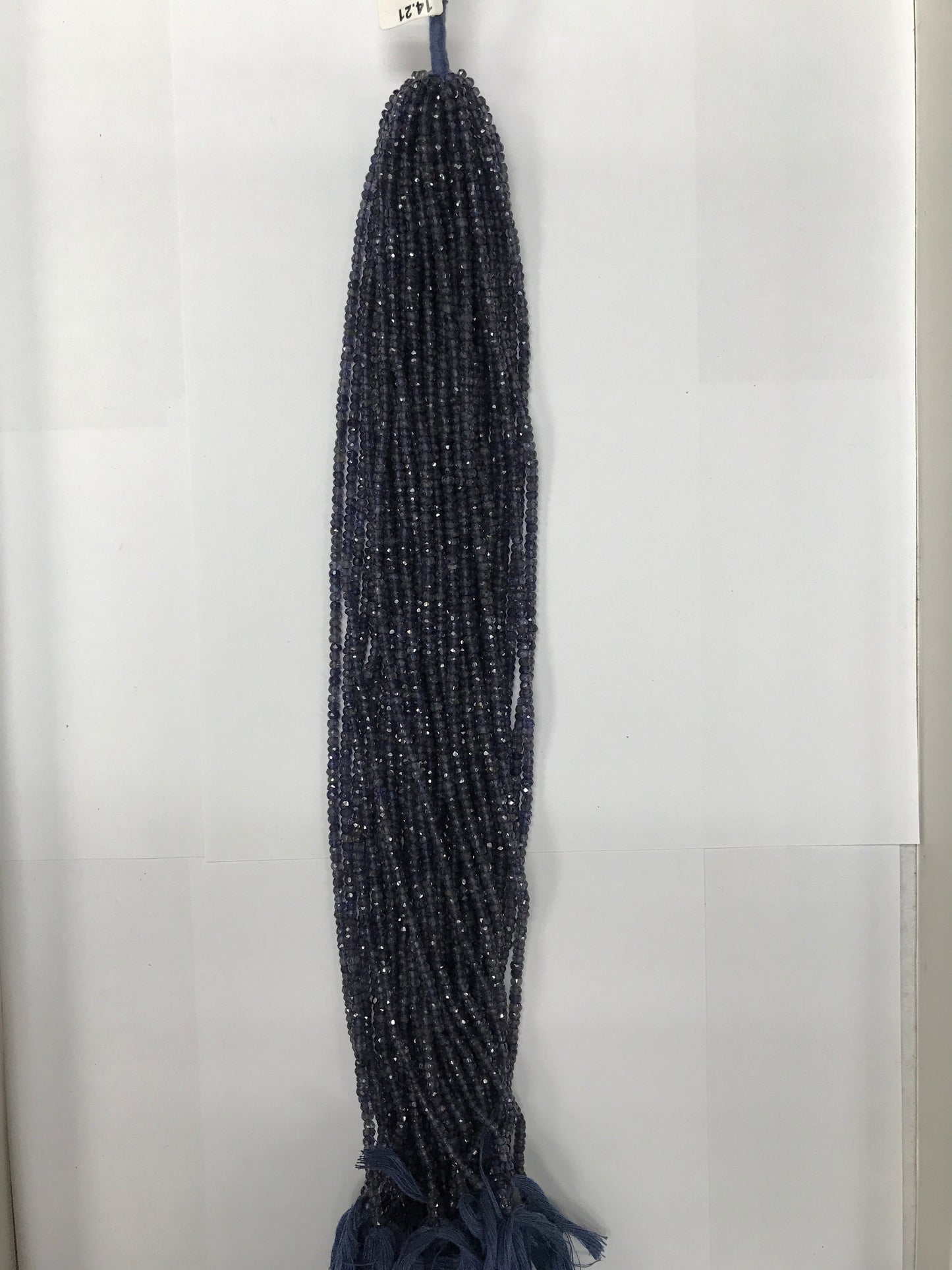 Iolite Roundel Beads Facetted 3-4mm