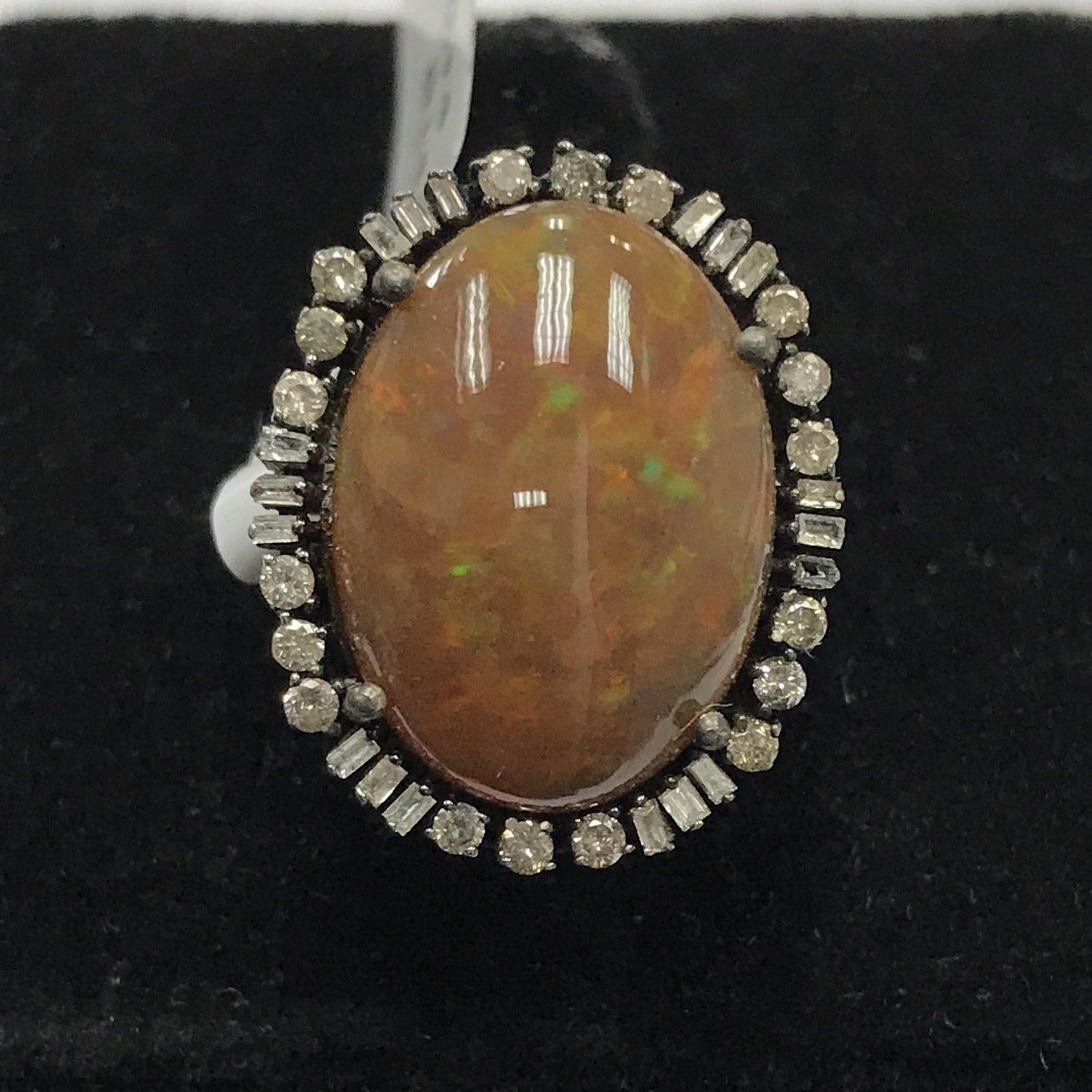 Opal and Diamond Ring