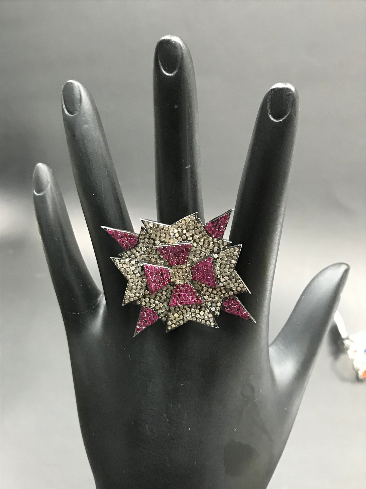 Diamond and Ruby Designer Ring