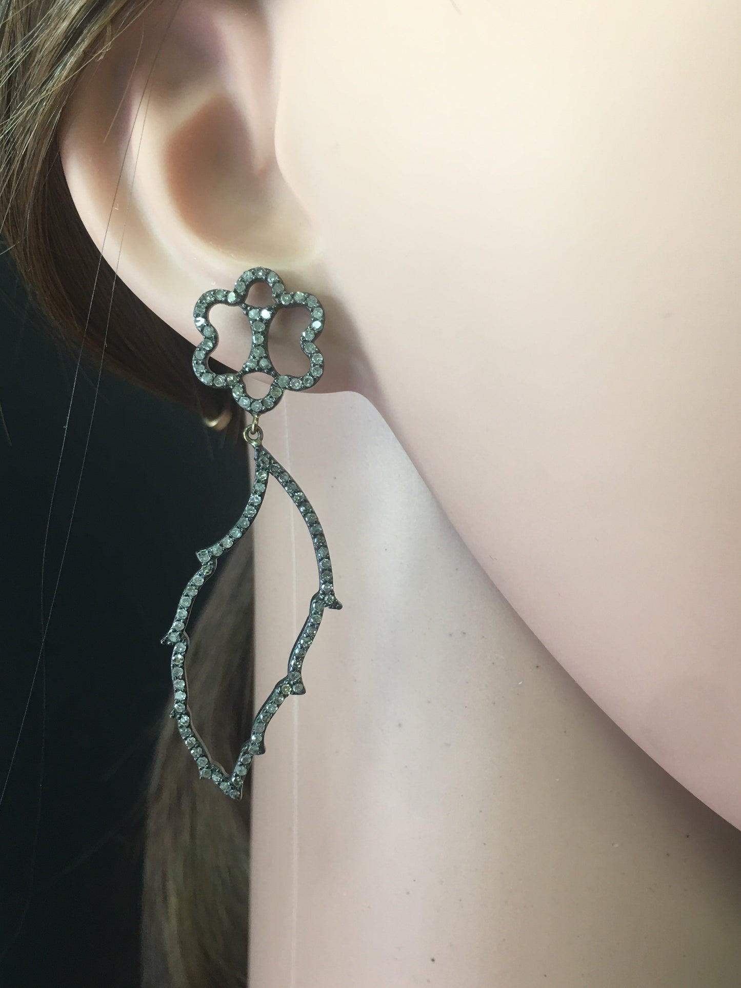 Leaf Diamond Earrings