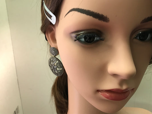 Fancy Round Heart Shape Diamond Earring