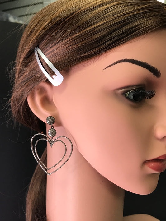 Heart Diamond Earring