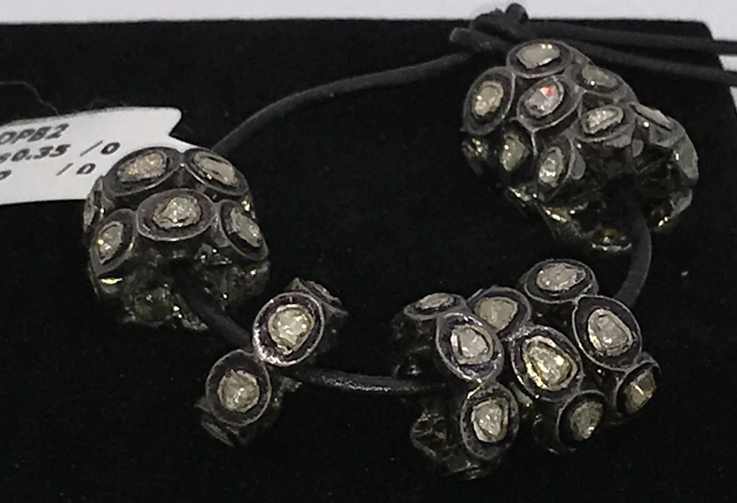 Wheel Shape Polki Diamond Spacer Beads