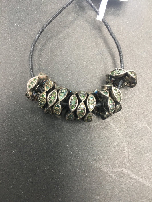 Pave Diamond Spacer Beads