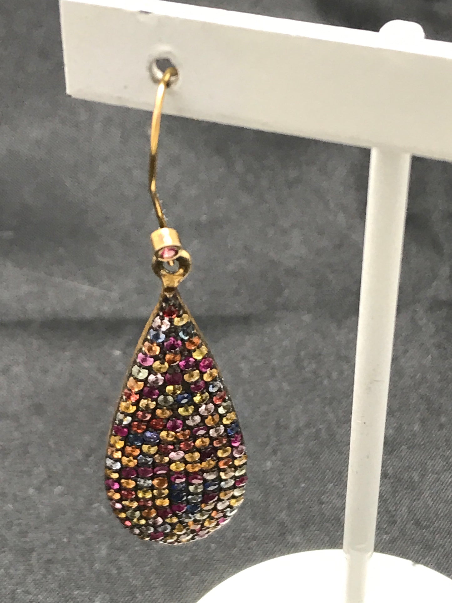 Multi Sapphire Earrings,