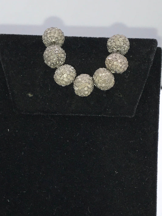 Round Ball Shape Pave Diamond Beads