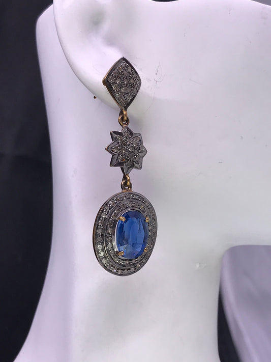 Kynite and Diamond Earrings