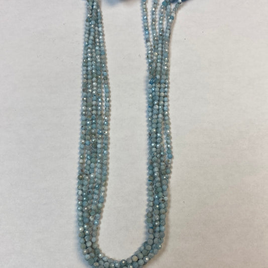 LARIMAR BEADS ROUND FACETED 3 mm