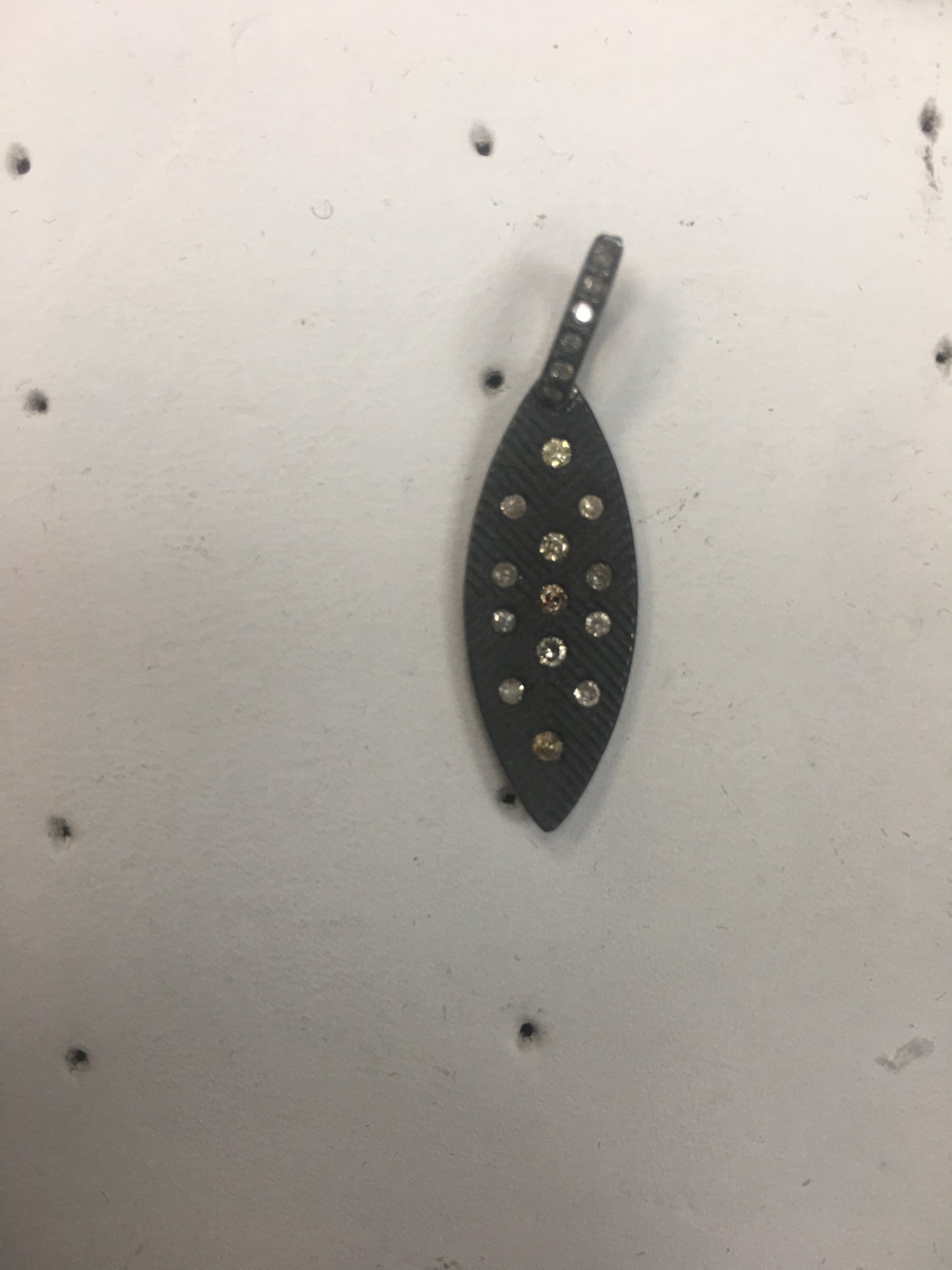 Silver Pave Diamond Pendant