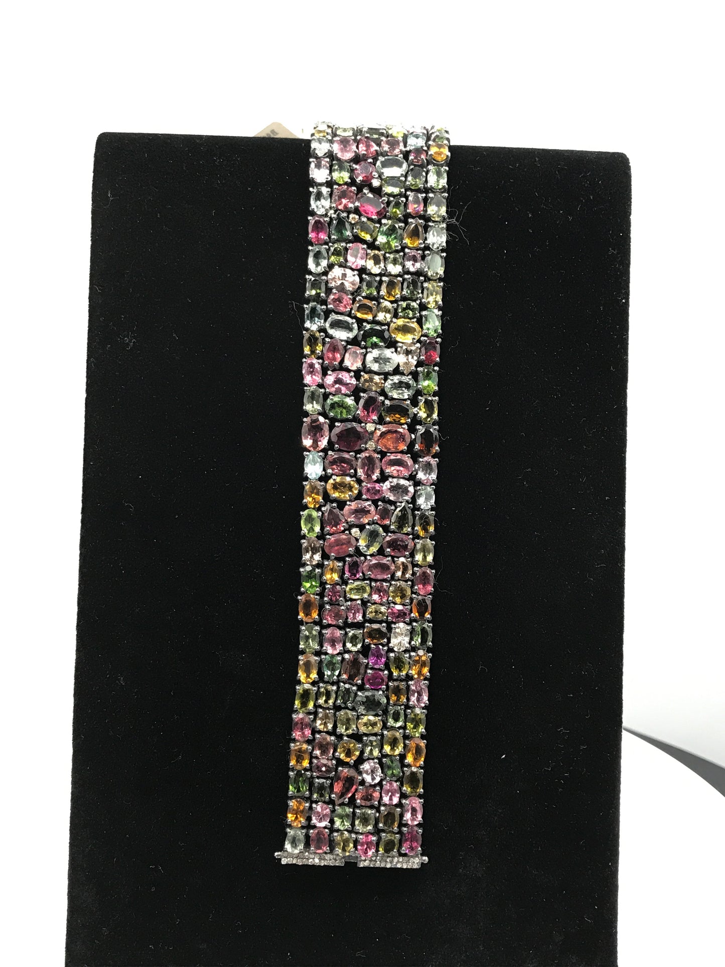 Tourmaline and Diamond Designer Bracelet
