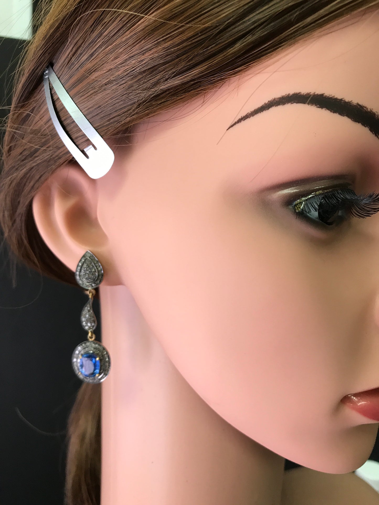 Kynite and Diamond Earrings