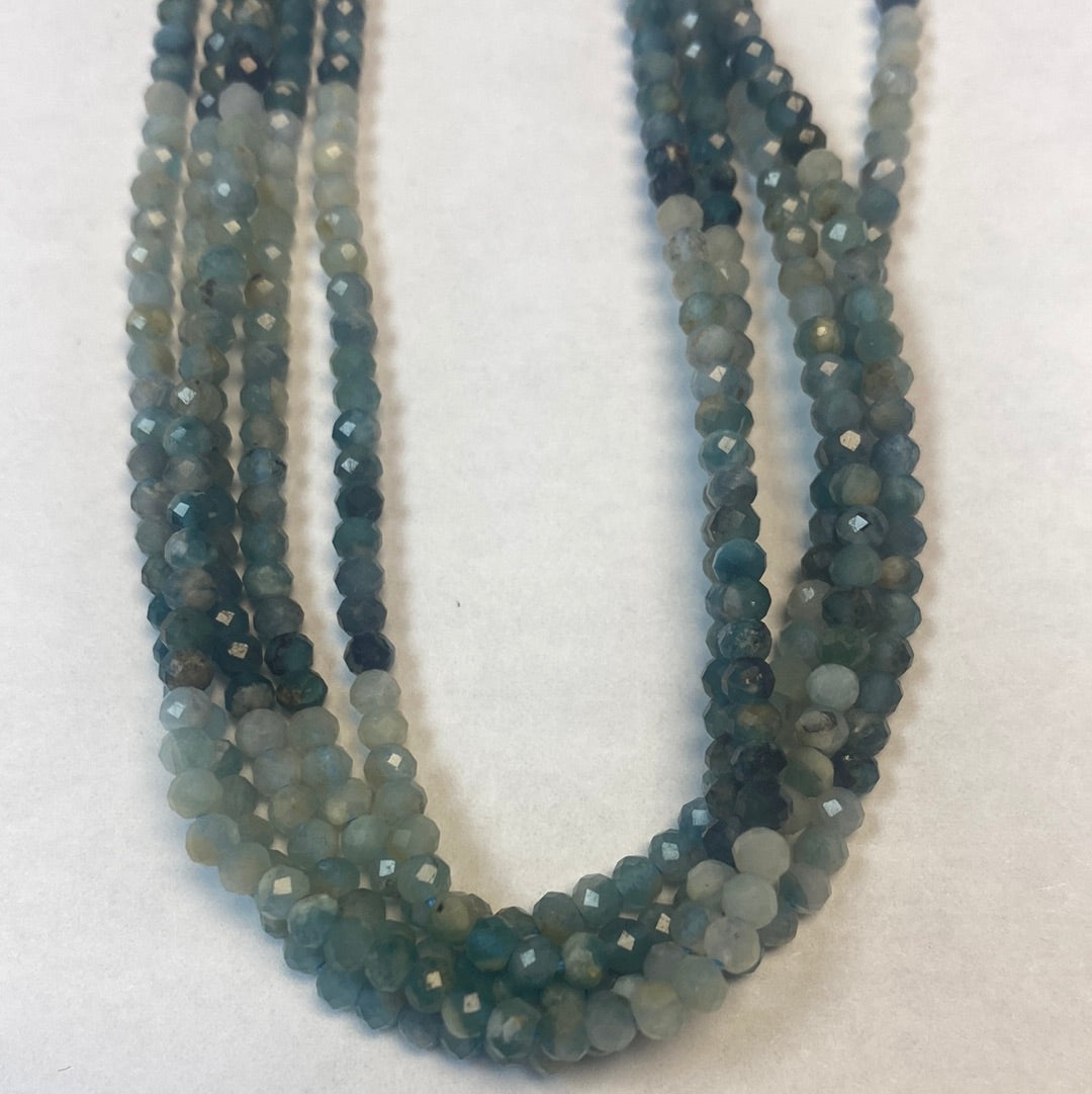 GRANDIDRITE NATURAL BEADS ROUND FACETED 3-4MM