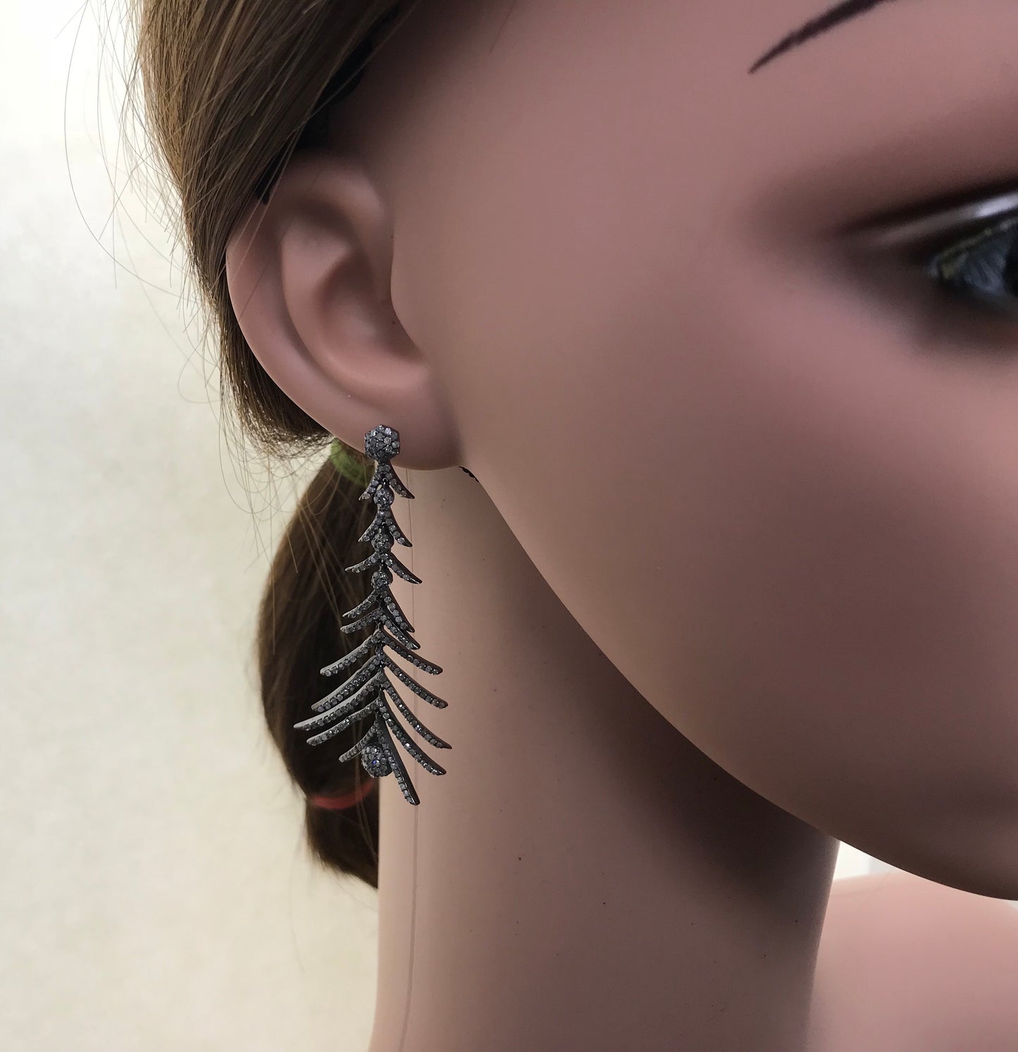 Diamond Art Deco Earrings