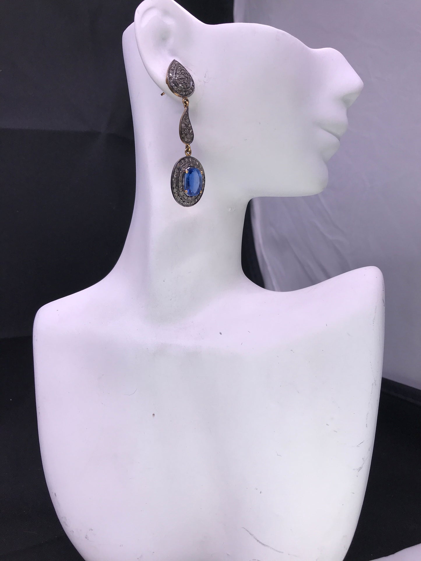 Kynite and Diamond Earrings