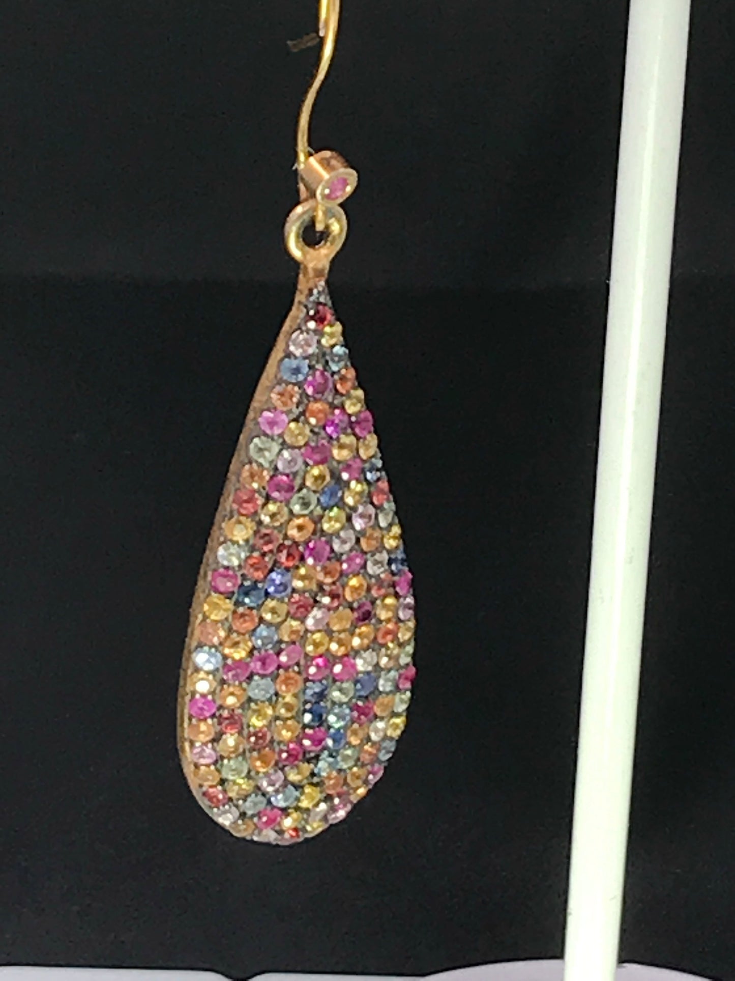Multi Sapphire Earrings,